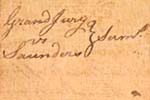 Summons to Nathaniel Saunders, August 22, 1772 [cover]