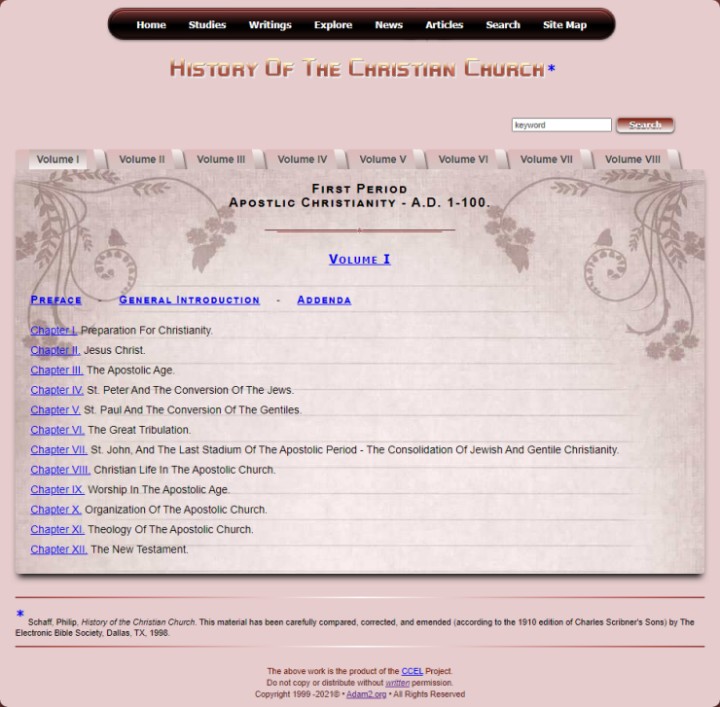 History of the Christian Church